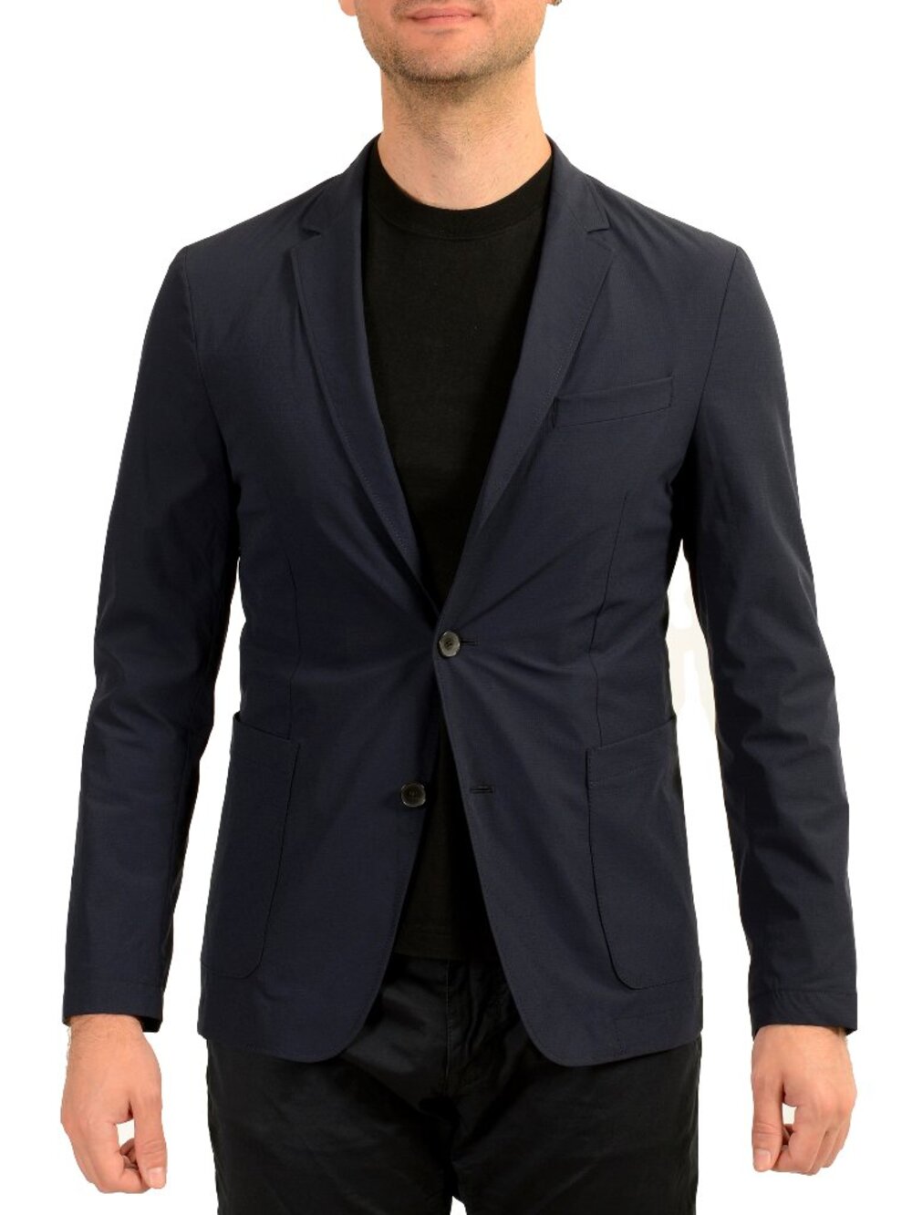 Hugo Boss Men's "10-NOHEN-A-03" Blue Two Button Sport Coat Blazer US 38R IT 48R